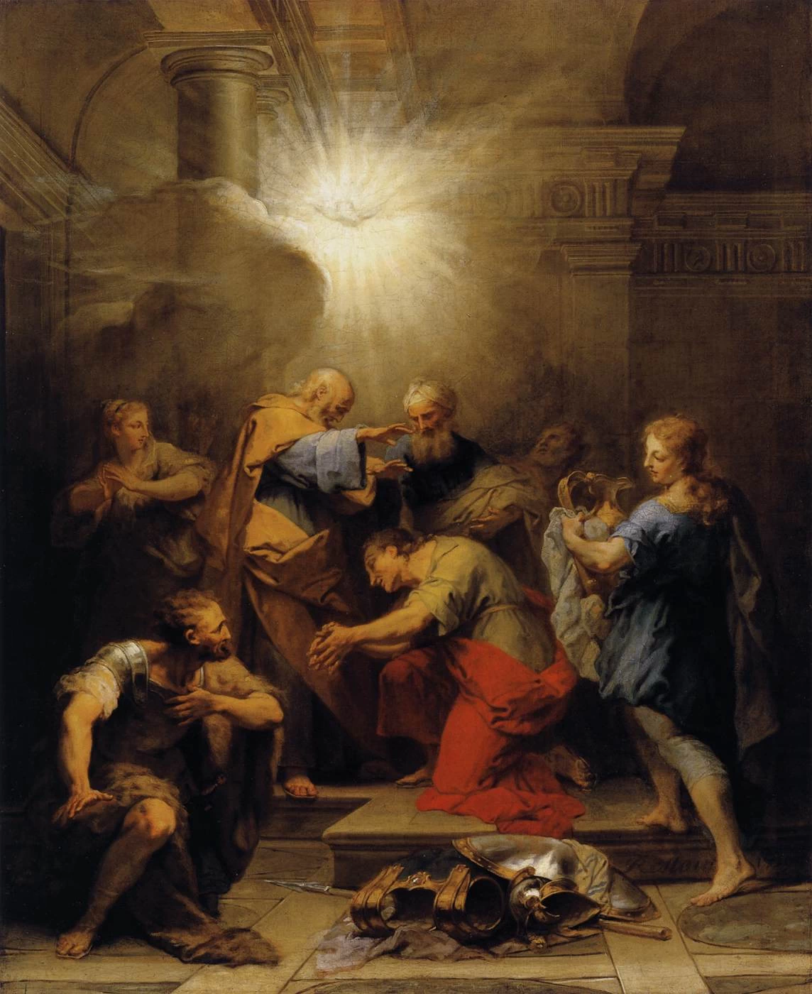 Anania che restituisce la vista a San Paolo - Museo del Louvre, Parigi